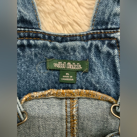 Wild Fable Women's Blue Denim Overalls - Picture 9 of 11